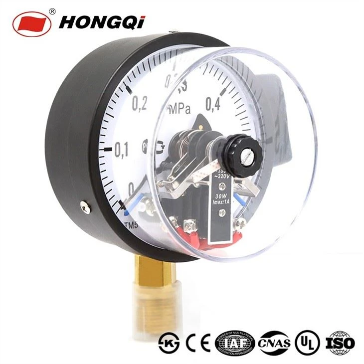 Electric Contact Pressure Gauge with Aviation plug (4)