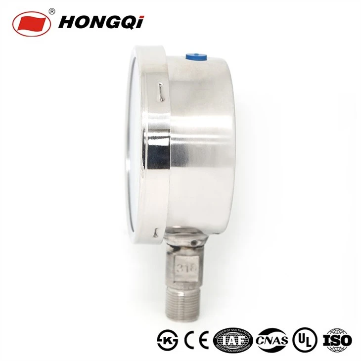 Hongqi 100mm Measureman Diaphragm Type Capsule Low Pressure Gauge
