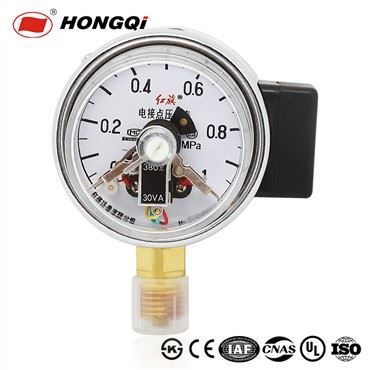 Manometro a contatto elettrico da 60 mm con acciaio inossidabile